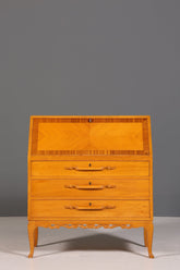 Stilvoller Sekretär um 1930 Büro Kommode Kirschholz Sekretär Schreibtisch Kommode