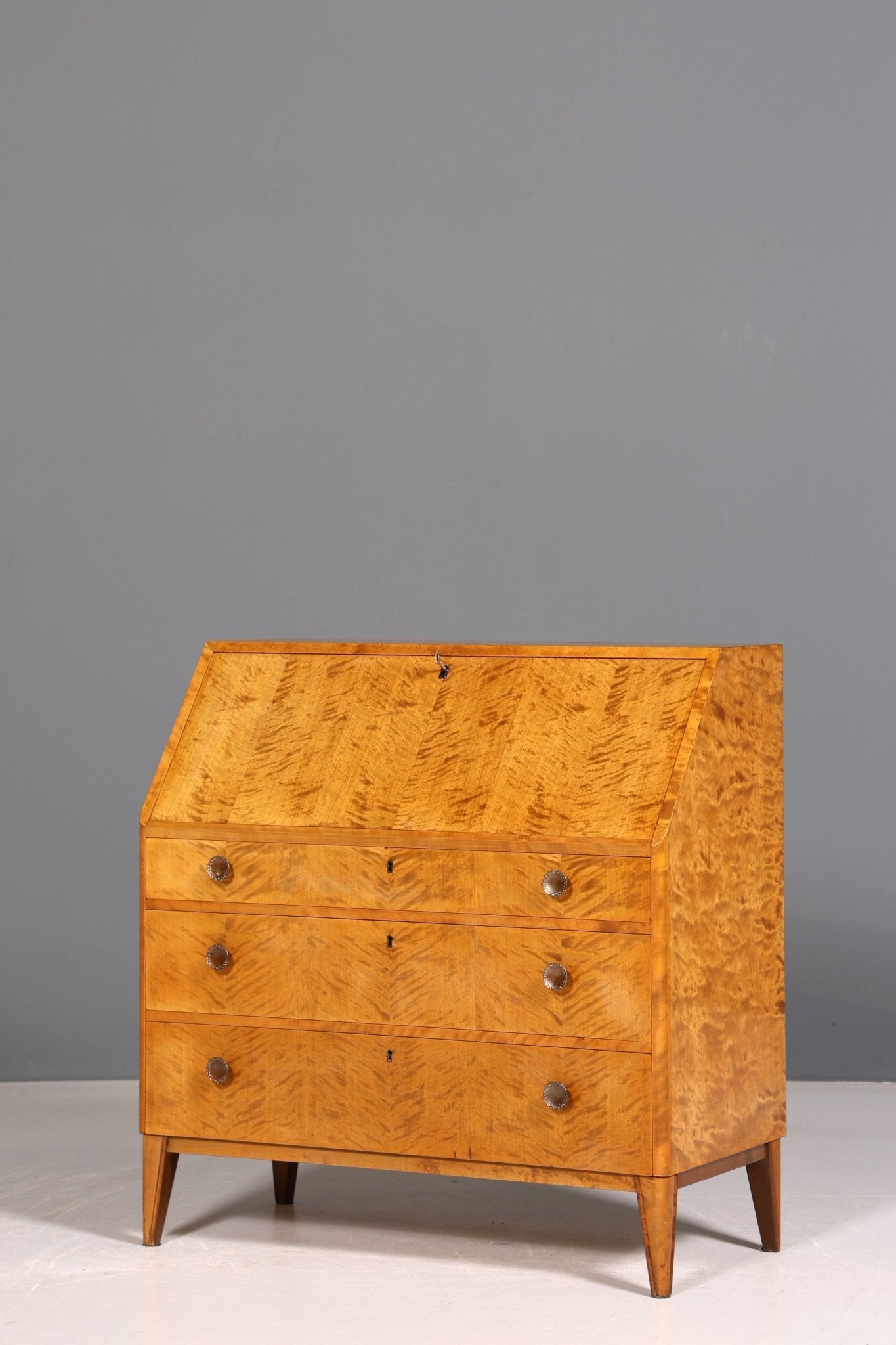 Traumhafter Sekretär um 1940 Büro Kommode echt Holz Schreibtisch Bürokommode