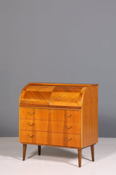 Wunderschöner Mid Century Rollladen Sekretär Danish Design Büro Schrank Büro Kommode